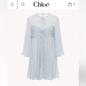 pleated silk mousseline babydoll dress Beige Chiffon Floral Pleated Babydoll Mini Dress